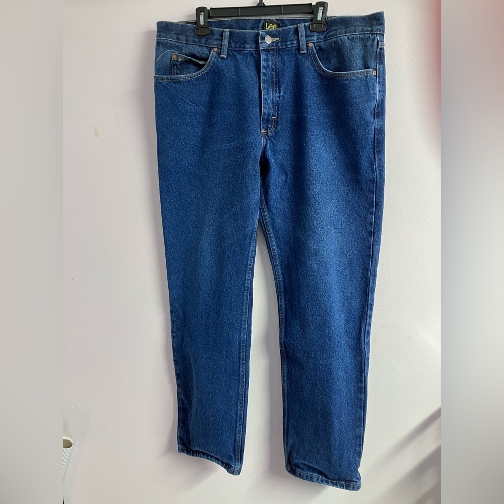 Lee Regular Fit Straight Leg Men’s Denim Jeans, 40 x 32